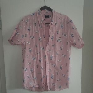 Hurley Pink Floral Casual Shirt
